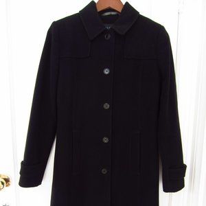 Kenneth Cole Reaction Peacoat Jacket Black Wool